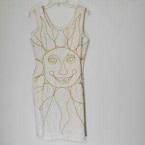 Vintage Santa Fe Linen Sun Dress, Size 10